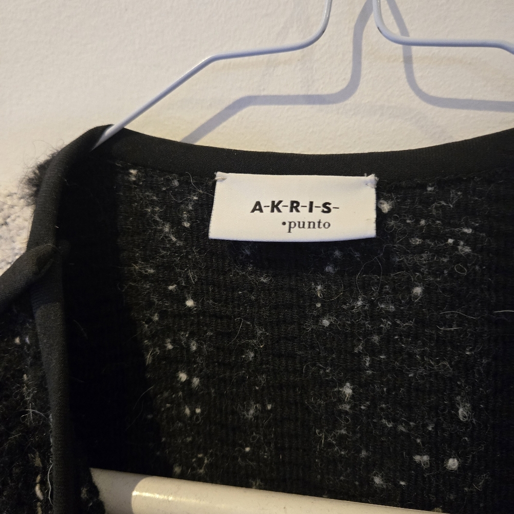 Akris Punto Cotton Striped "cape" Jacket Size 4 - Picture 5 of 8